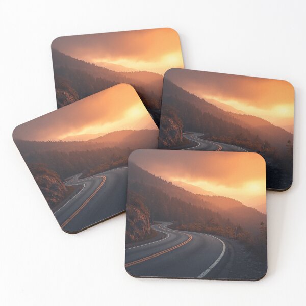 Item preview, Mysterious Mountain Road at Sunset designed and sold by AlinaSCorner.
