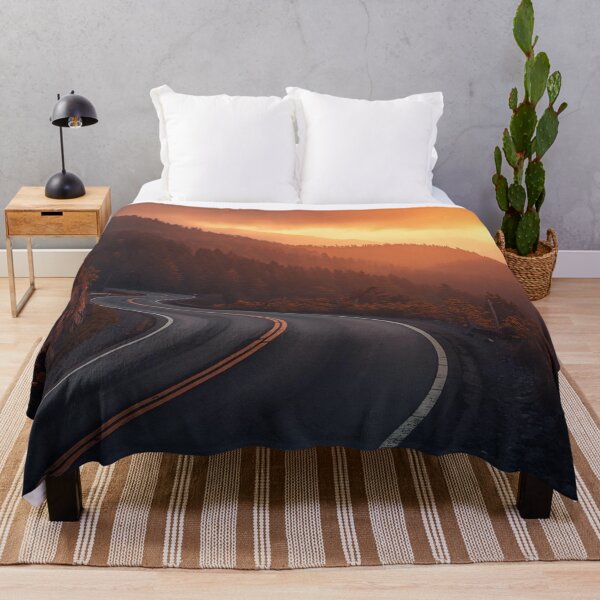 Item preview, Mysterious Mountain Road at Sunset designed and sold by AlinaSCorner.
