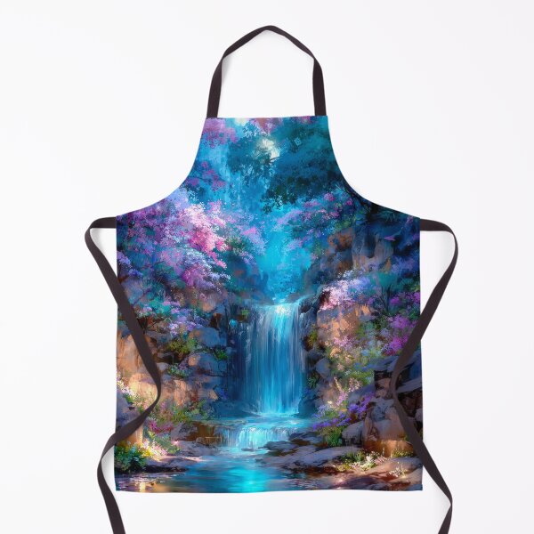 Item preview, Enchanting Waterfall in Blooming Forest designed and sold by MargaretWiktor.
