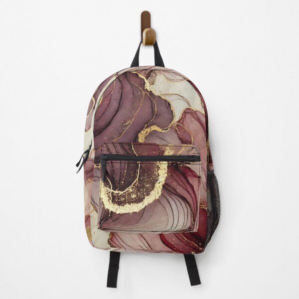 Item preview, Luxury Ink Floral Abstract – Burgundy and Gold Art designed and sold by asudesign.