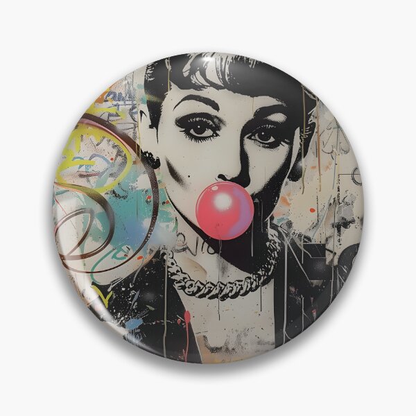 Item preview, Bubble Pop Graffiti – Vintage Style Street Art Portrait designed and sold by Unruly_Brilliance.