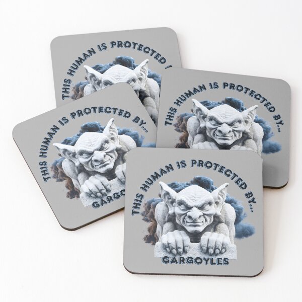Item preview, This Human Is Protected By Gargoyles designed and sold by Nightshade Pixie Creations.