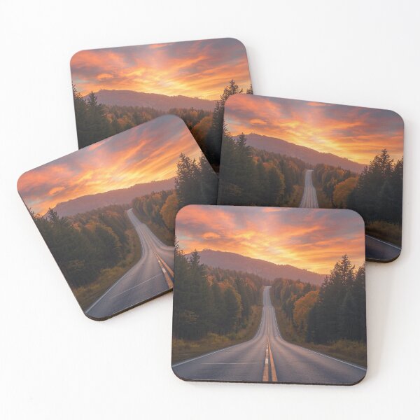 Item preview, Mysterious Mountain Road at Sunset 2 designed and sold by AlinaSCorner.