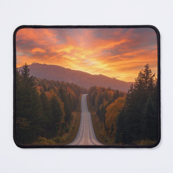 Item preview, Mysterious Mountain Road at Sunset 2 designed and sold by AlinaSCorner.