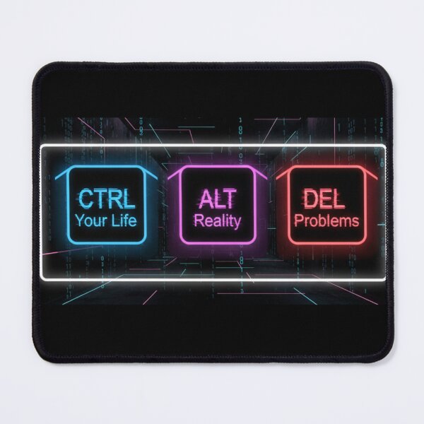 Item preview, CTRL Your Life, ALT Reality, DEL Problems | Motivational Tech Keyboard Art designed and sold by ChainLogic.