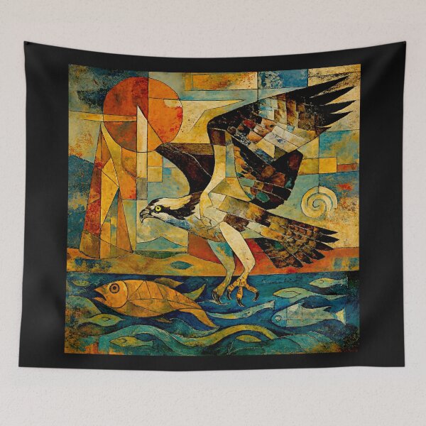 Item preview, Osprey in Fragmented Flightscape #4 designed and sold by Helios Be. Lavsh.