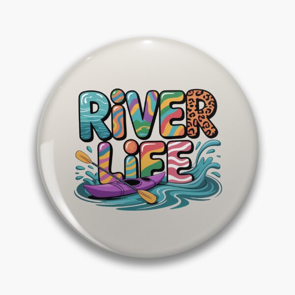 Item preview, National River Day River Life Typography, Colorful Kayaking Design, Nature Adventure Water Art, Summer Outdoor Shirt designed and sold by khadija19art.