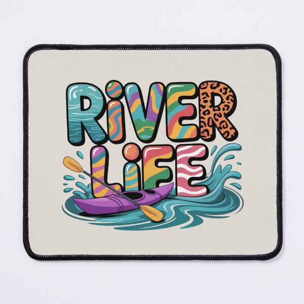 Item preview, National River Day River Life Typography, Colorful Kayaking Design, Nature Adventure Water Art, Summer Outdoor Shirt designed and sold by khadija19art.