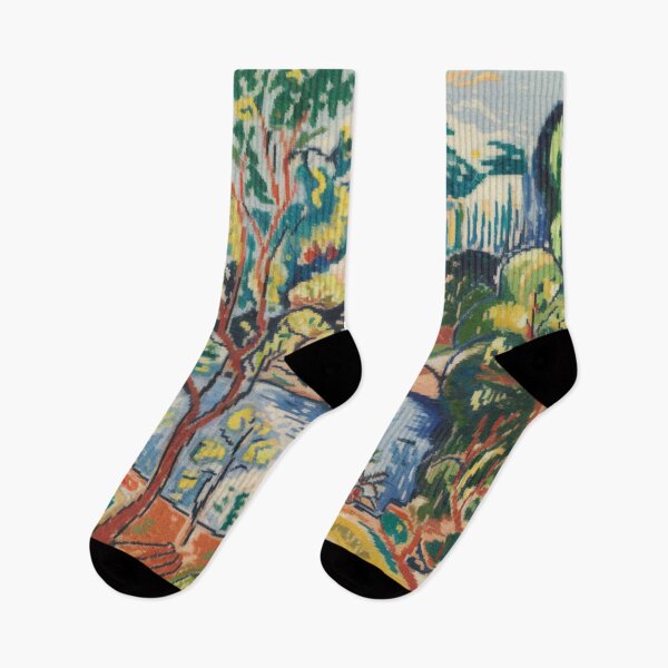 Item preview, Colorful French Countryside Landscape | Post-Impressionist Nature Painting designed and sold by CARRAANN.
