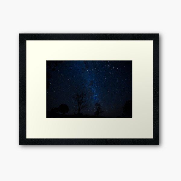 Starry night in Oz "Down Under" Framed Art Print