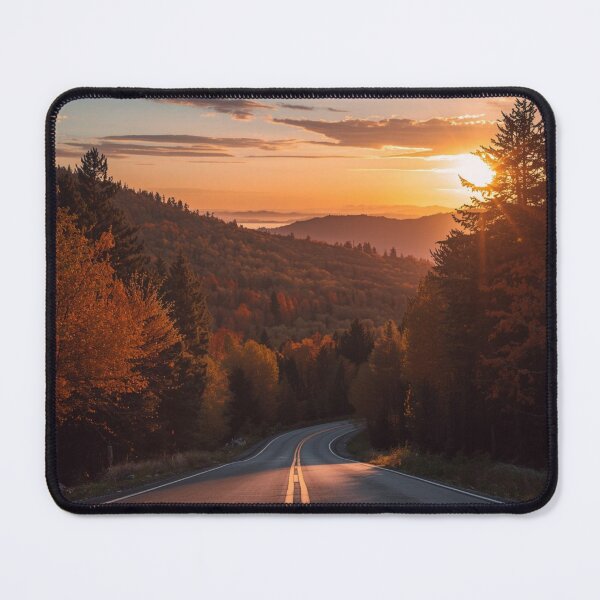 Item preview, Mysterious Mountain Road at Sunset 3 designed and sold by AlinaSCorner.