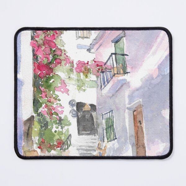 Item preview, Baskets on a street in Marbella designed and sold by victoriaolsonart.