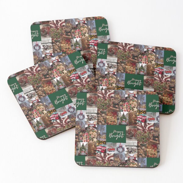 Item preview, Merry & Bright Christmas Aesthetic Collage designed and sold by HarrisonDesign.