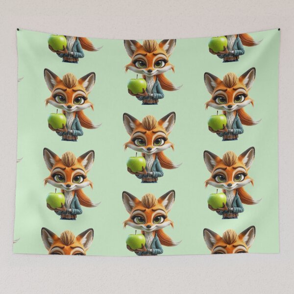 Item preview, Adorable Fox Character Illustration designed and sold by ValeriValera.