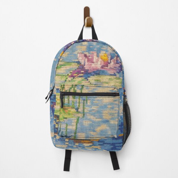 Item preview, Water Lily Pond Painting | Impressionist Garden Artwork Inspired by Mone designed and sold by CARRAANN.