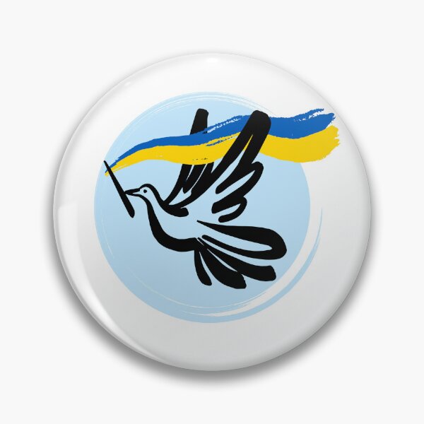 Item preview, Dove, and the Ukraine flag designed and sold by Hope-it-fits.