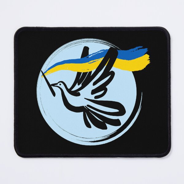 Item preview, Dove, and the Ukraine flag designed and sold by Hope-it-fits.