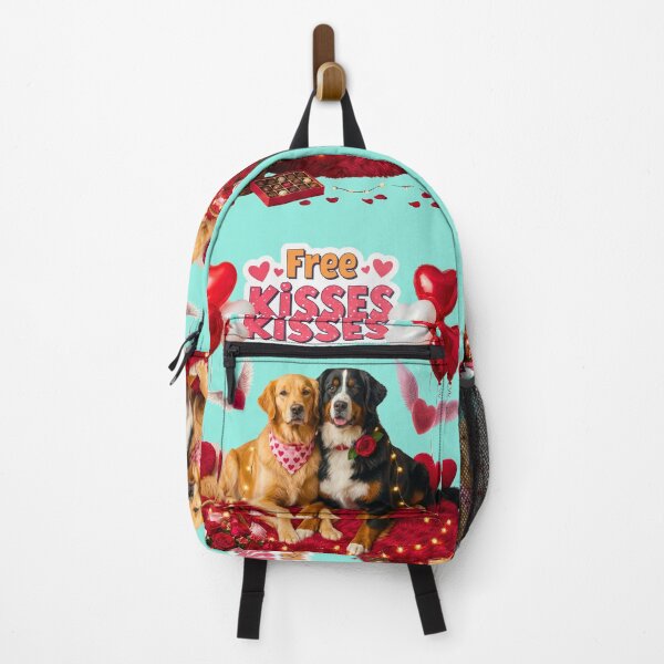 Item preview, Cute Golden Retriever & Bernese Mountain Dog Valentine's Date | Red Rug & Candles designed and sold by E-SarnEdge.