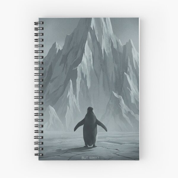 Item preview, Penguin "But Why?"  designed and sold by Nice Vibes Prints.