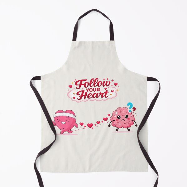 Item preview, Follow Your Heart – Cute Heart vs Brain Valentine Design designed and sold by RokaWorld.