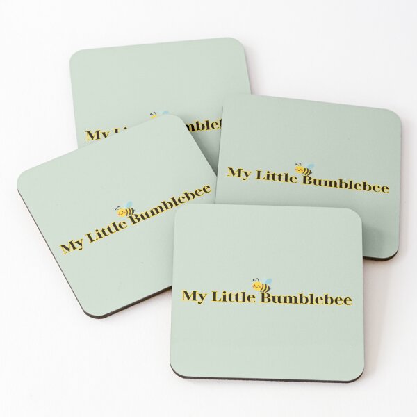 Item preview, My Little Bumblebee Yellow Black Text Bug Cute Stickers Prints Posters Wall Art Magnet Home Coffee Cup Decoration TShirt Stationary Notebook Magnet Hat Kitchen Work School Office Redbubble Shop designed and sold by Saritas Boutique Shop.