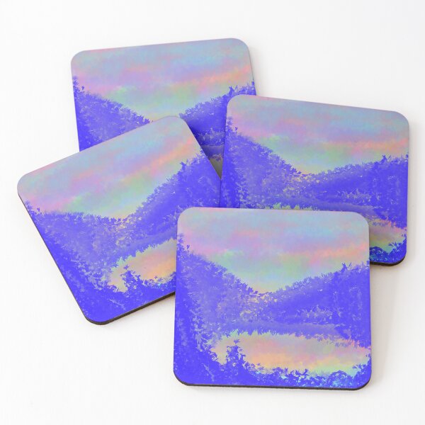 Item preview, Landscape digital art mountains reflection lakeside  designed and sold by Thought2reality.