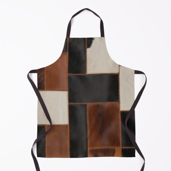 Item preview, Patchwork Leather Texture – Rustic Cowhide Pattern Art designed and sold by asudesign.