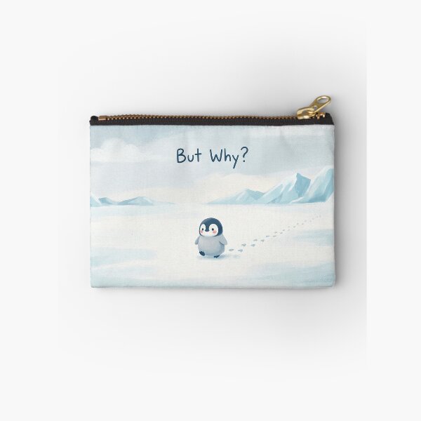 Item preview, Cute Penguin "But Why?" designed and sold by Nice Vibes Prints.