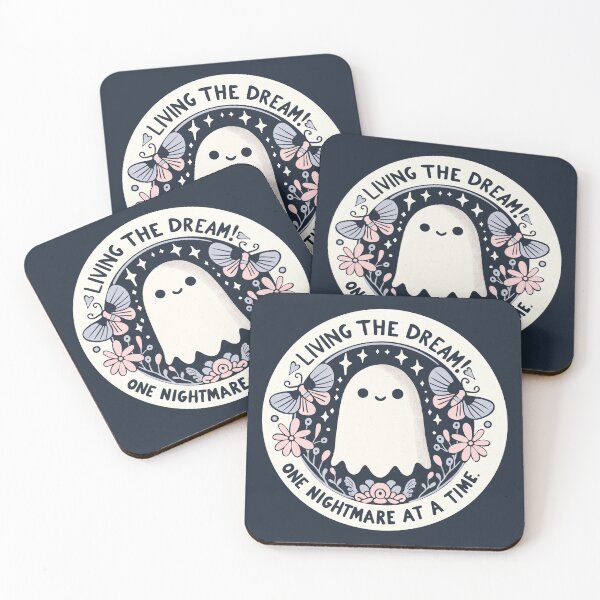 Item preview, Living the dream - cute ghost designed and sold by Itouchedabee.