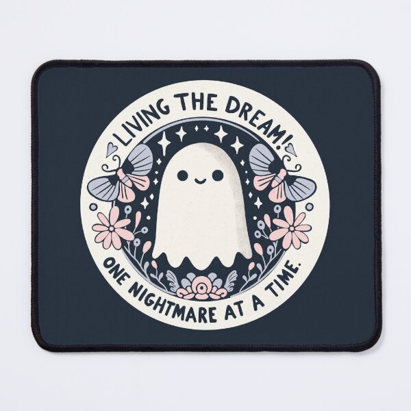 Item preview, Living the dream - cute ghost designed and sold by Itouchedabee.