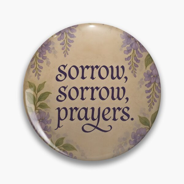 Item preview, sorrow sorrow prayers in wisteria frame designed and sold by EmeraldeaArt.