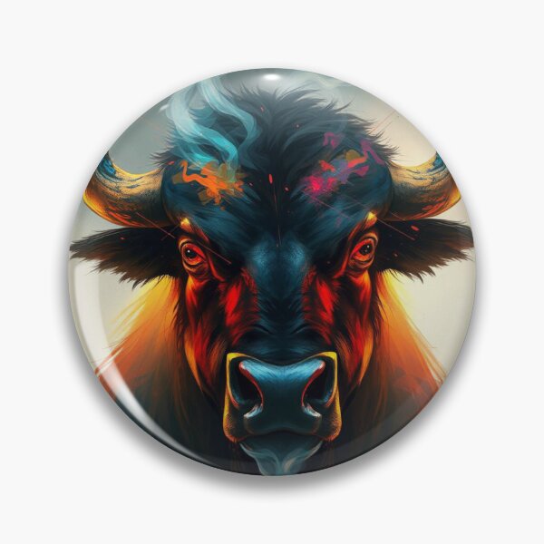 Item preview, Angry buffalo's head designed and sold by GOODLOOKING10.