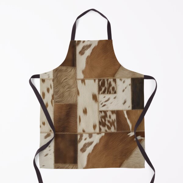 Item preview, Cowhide Patchwork Pattern – Rustic Western Leather Texture designed and sold by asudesign.
