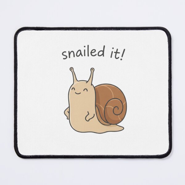 Item preview, Snailed It! - Snail Pun designed and sold by TinyJoy Studio.