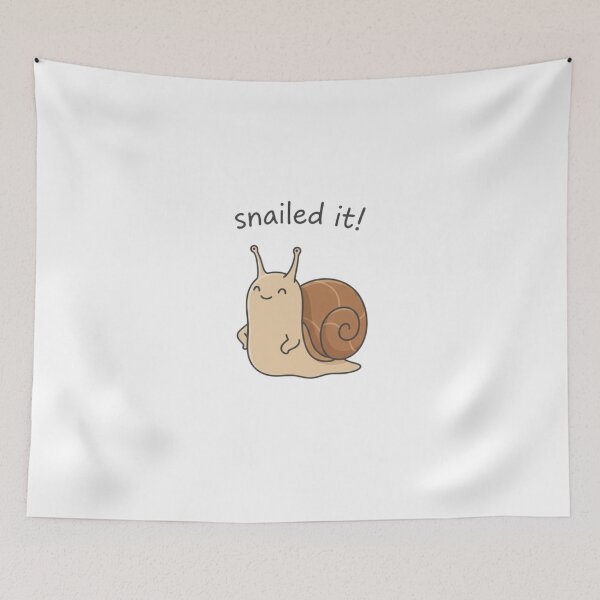 Item preview, Snailed It! - Snail Pun designed and sold by TinyJoy Studio.