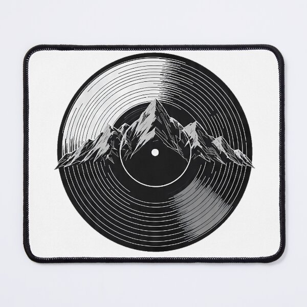 Item preview, Vinyl Record Mountain Peaks - Aesthetic Music Nature Fusion designed and sold by etuvibes.