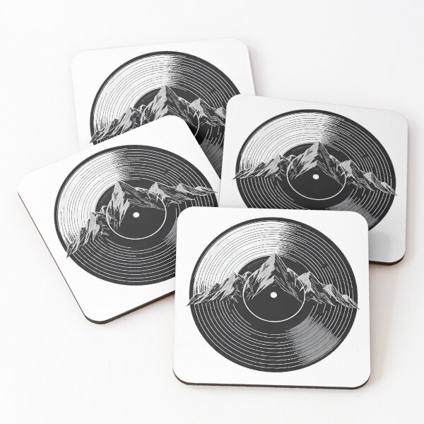 Item preview, Vinyl Record Mountain Peaks - Aesthetic Music Nature Fusion designed and sold by etuvibes.