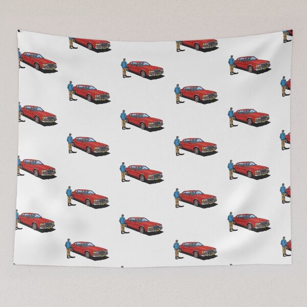 Item preview, Vintage Aesthetic Man and Retro Red Car designed and sold by TeeARTHY.