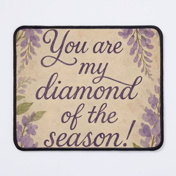 Item preview, You are my diamond of the season love message among wisterias designed and sold by EmeraldeaArt.