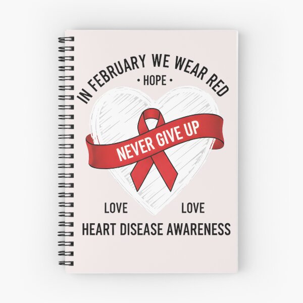 Item preview, In February I Wear Red Heart Disease Awareness CHD Support designed and sold by THREE LITTLE BEANS.