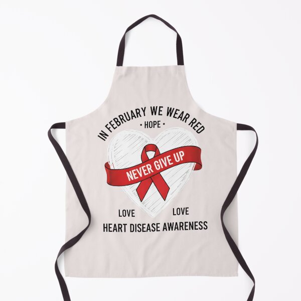 Item preview, In February I Wear Red Heart Disease Awareness CHD Support designed and sold by THREE LITTLE BEANS.