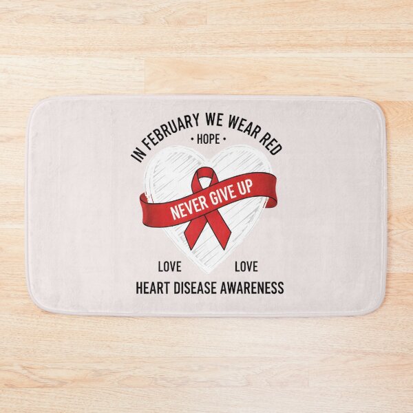 Item preview, In February I Wear Red Heart Disease Awareness CHD Support designed and sold by THREE LITTLE BEANS.