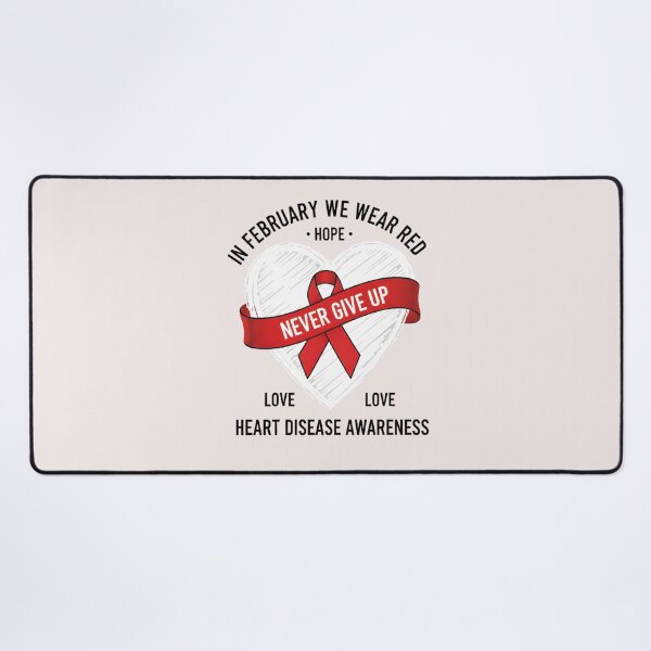 Item preview, In February I Wear Red Heart Disease Awareness CHD Support designed and sold by THREE LITTLE BEANS.