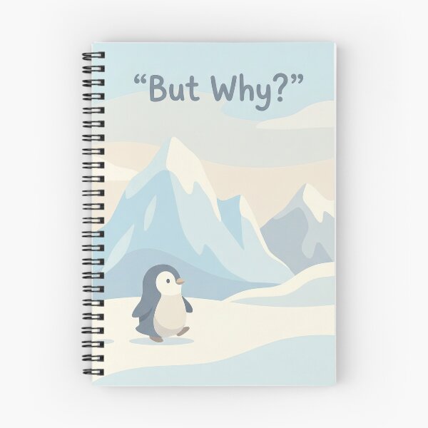 Item preview, Cute Penguin But Why designed and sold by Nice Vibes Prints.