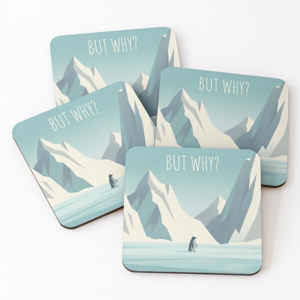 Item preview, But Why Poster Penguin designed and sold by Nice Vibes Prints.