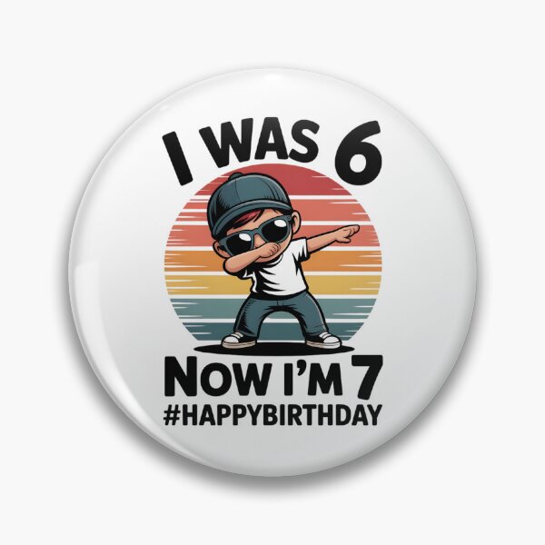 Item preview, 7 Year Old Birthday Shirt was 6 Now I'm 7 67 Funny for Kids designed and sold by THREE LITTLE BEANS.