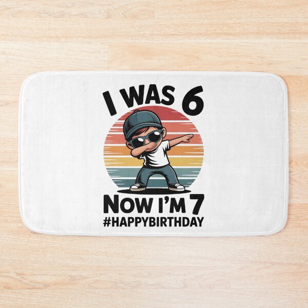 Item preview, 7 Year Old Birthday Shirt was 6 Now I'm 7 67 Funny for Kids designed and sold by THREE LITTLE BEANS.