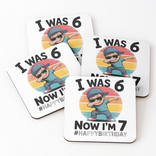 Item preview, 7 Year Old Birthday Shirt was 6 Now I'm 7 67 Funny for Kids designed and sold by THREE LITTLE BEANS.