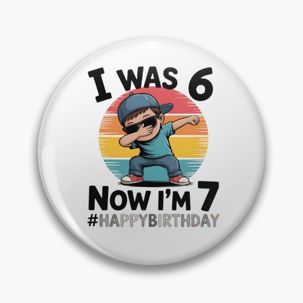 Item preview, 7 Year Old Birthday Shirt was 6 Now I'm 7 67 Funny for Kids designed and sold by THREE LITTLE BEANS.