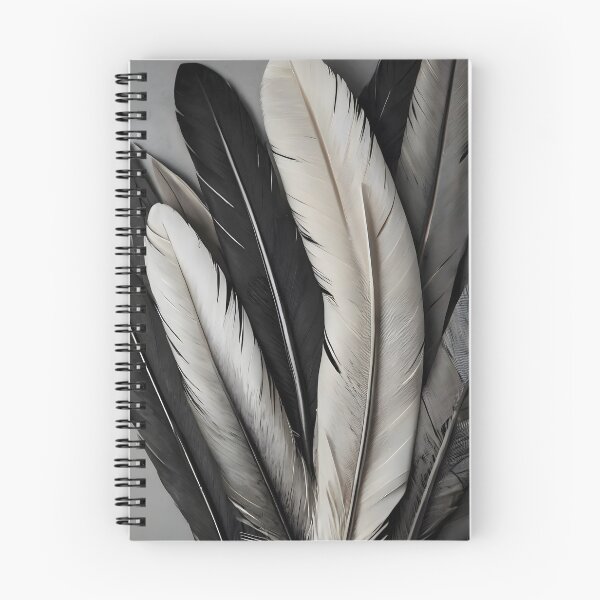 Item preview, Monochrome Feather Study Wall Art Print designed and sold by PrintBLAIDE.